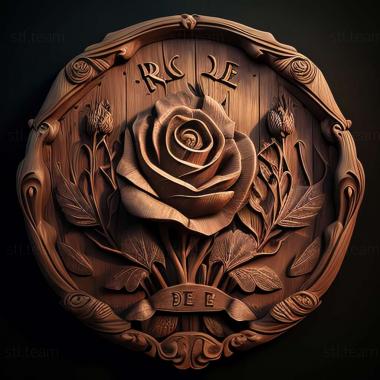 3D model Rule of Rose game (STL)